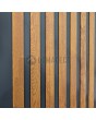 LIM RAIL3 - aluminum exterior door with vertical slats made of aluminum profiles