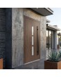 Walnut Energy efficient aluminum front door