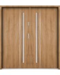 Sta Nakamoto Double - external modern double steel front door with vertical stripe