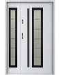 Sta Hevelius Duo Noir - glass entry doors residential with side panel