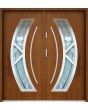 Sta Orion Double - contemporary steel double entry doors with glass