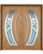 Sta Orion Double - contemporary steel double entry doors with glass
