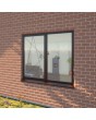 AL86-D1 - Double aluminum window - tilt and turn / fixed