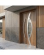 Turners oak modern external single front door