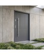 Anthracite contemporary steel front door