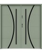 Sta Phoenix Double noir - High Quality double metal Entry Door with black decor