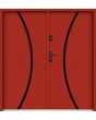 Sta Phoenix Double noir - High Quality double metal Entry Door with black decor