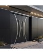 Black high quality double metal Entry Door