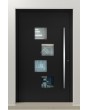 LIM 14E - modern aluminum door with four square windows