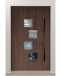 LIM 14E - modern aluminum door with four square windows