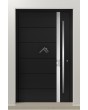 LIM 41 - hurricane proof aluminium front door with strip