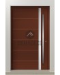 LIM 41 - hurricane proof aluminium front door with strip