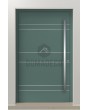 LIM AD18 - aluminum entrance door with horizontal stripes