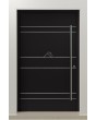 LIM AD18 - aluminum entrance door with horizontal stripes