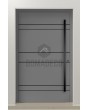 LIM AD18 - aluminum entrance door with horizontal stripes