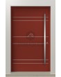 LIM AD18 - aluminum entrance door with horizontal stripes