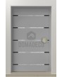 PIVOT C7 - Modern Pivot Entry Door with horizontal glass