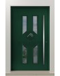 PIVOT CL11 - glazed traditional aluminum pivot door with decorative frame
