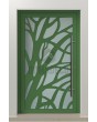 LIM G4 - Glass entry aluminum door with decorative panel