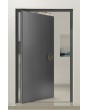 PIVOT V62 - aluminum pivot entry door with vertical milling