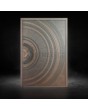 PIVOT M6 - pivot door with bronze texture of milled metal
