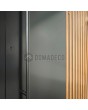 PIVOT RAIL3 - aluminium pivot door with vertical slats made of aluminium profiles