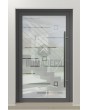LIM Glass S20 -  aluminum front door milk with transparent decor
