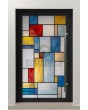 PIVOT SG1 - Stained Glass external aluminum pivot door