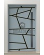 PIVOT W360 - modern aluminum pivot door with stripes