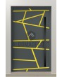 LIM W360 - modern aluminum front door with stripes