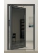 PIVOT VL19 - Lacobel glass coated with a high-quality paint aluminum pivot door