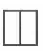 2 panels Aluminum Bifold Doors