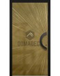 LIM M8 - hinged aluminum front door with gold texture of milled metal