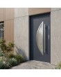 anthracite security single steel door