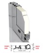 LIM VL19 double - Painted Glass Lacobel double aluminum door