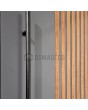 LIM RAIL3 - aluminum exterior door with vertical slats made of aluminum profiles