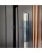 LIM RAIL4 double - aluminum double door with vertical slats and window