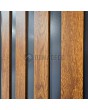 LIM RAIL3 - aluminum exterior door with vertical slats made of aluminum profiles