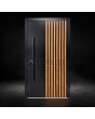 LIM RAIL3 - aluminum exterior door with vertical slats made of aluminum profiles