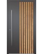 LIM RAIL3 - aluminum exterior door with vertical slats made of aluminum profiles