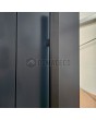 LIM RAIL4 - aluminum entry door with vertical slats made of aluminum profiles