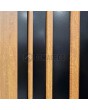 LIM RAIL6 double - aluminum front double door with black vertical slats made of aluminum profiles