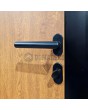 LIM RAIL6 double - aluminum front double door with black vertical slats made of aluminum profiles