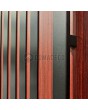 LIM RAIL6 double - aluminum front double door with black vertical slats made of aluminum profiles