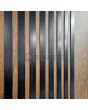 LIM RAIL6 - aluminum front  door with black vertical slats made of aluminum profiles