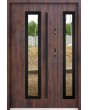 Sta Hevelius Duo Noir - glass entry doors residential with side panel
