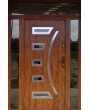 Fargo door with left, right and top sidelights - aluminum entrance door