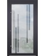 LIM Glass S10 - aluminum frosted front door with transparent decor