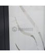 LIM Glass S23 -  aluminium front door milk with transparent adress