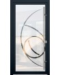 LIM Glass S16 -  aluminum frosted front door with transparent decor